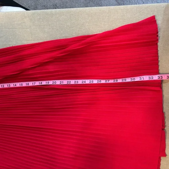 NWT Anthropologie x Tracy Reese Pleated Red Midi Sleeveless Dress | sz M - Picture 17 of 17